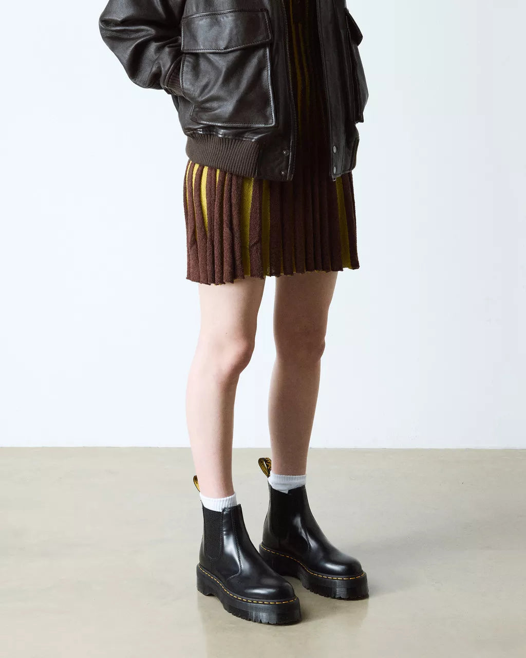 Dr. M.- 2976 Smooth Leather Platform Chelsea Boots