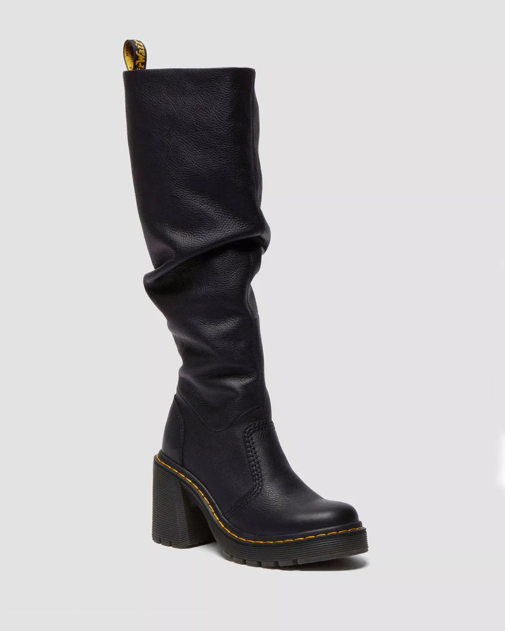 Dr. M.- Kasey Kinsley Leather Knee High Heeled Boots