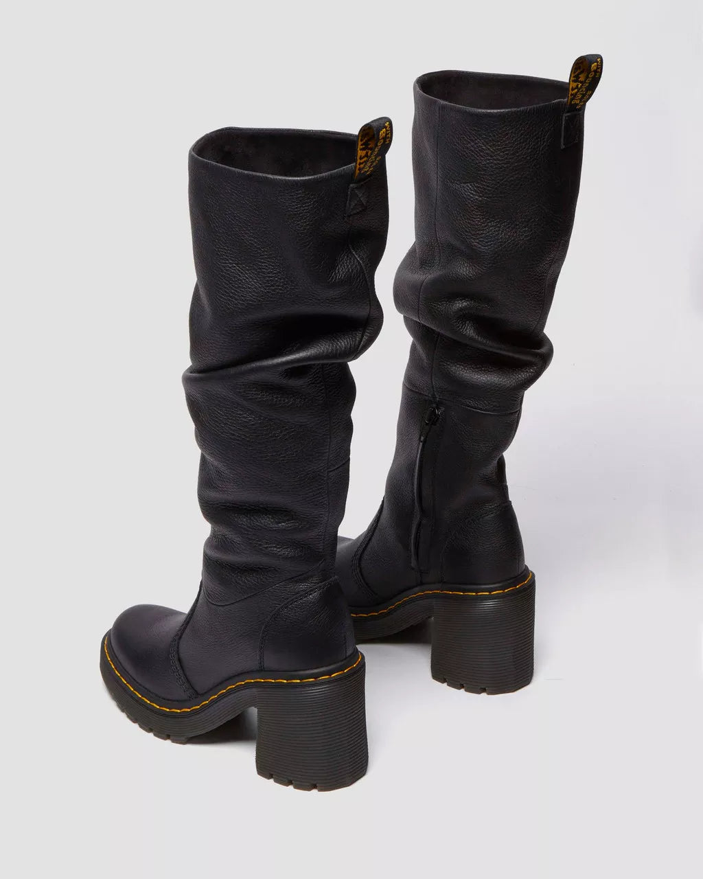 Dr. M.- Kasey Kinsley Leather Knee High Heeled Boots