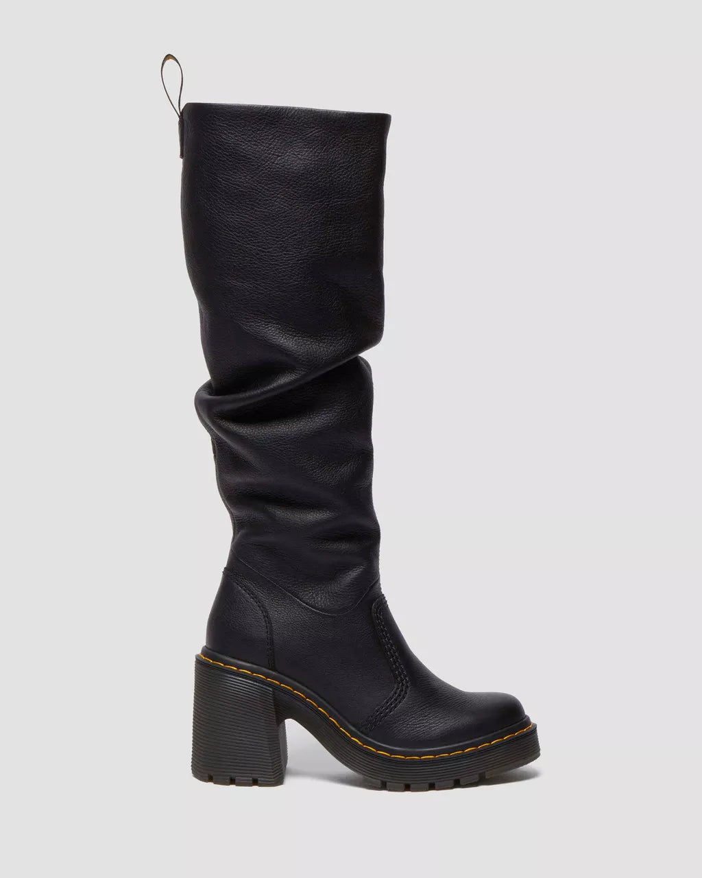 Dr. M.- Kasey Kinsley Leather Knee High Heeled Boots