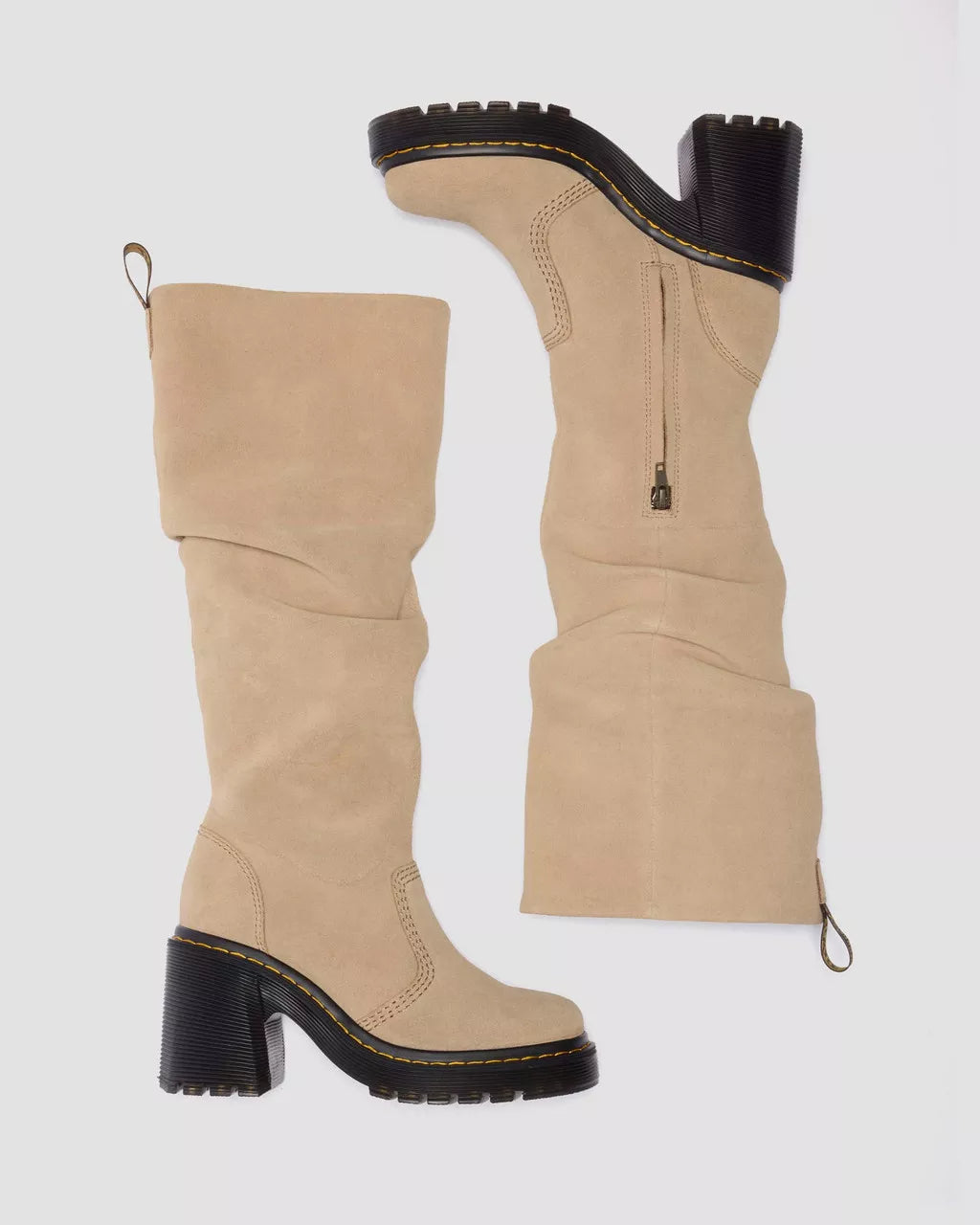 Dr. M.- Kasey Kinsley Leather Knee High Heeled Boots