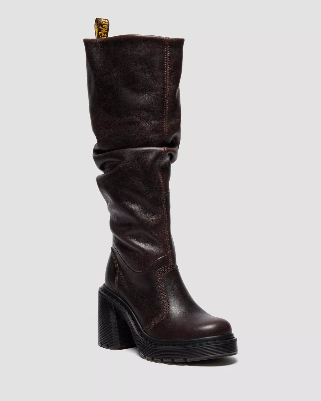 Dr. M.- Kasey Kinsley Leather Knee High Heeled Boots