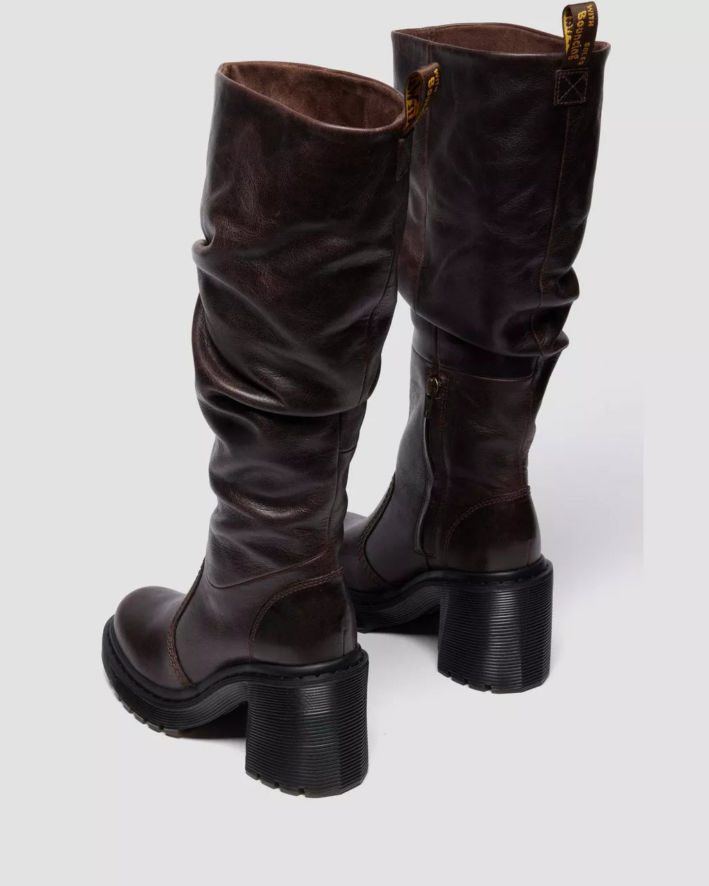 Dr. M.- Kasey Kinsley Leather Knee High Heeled Boots