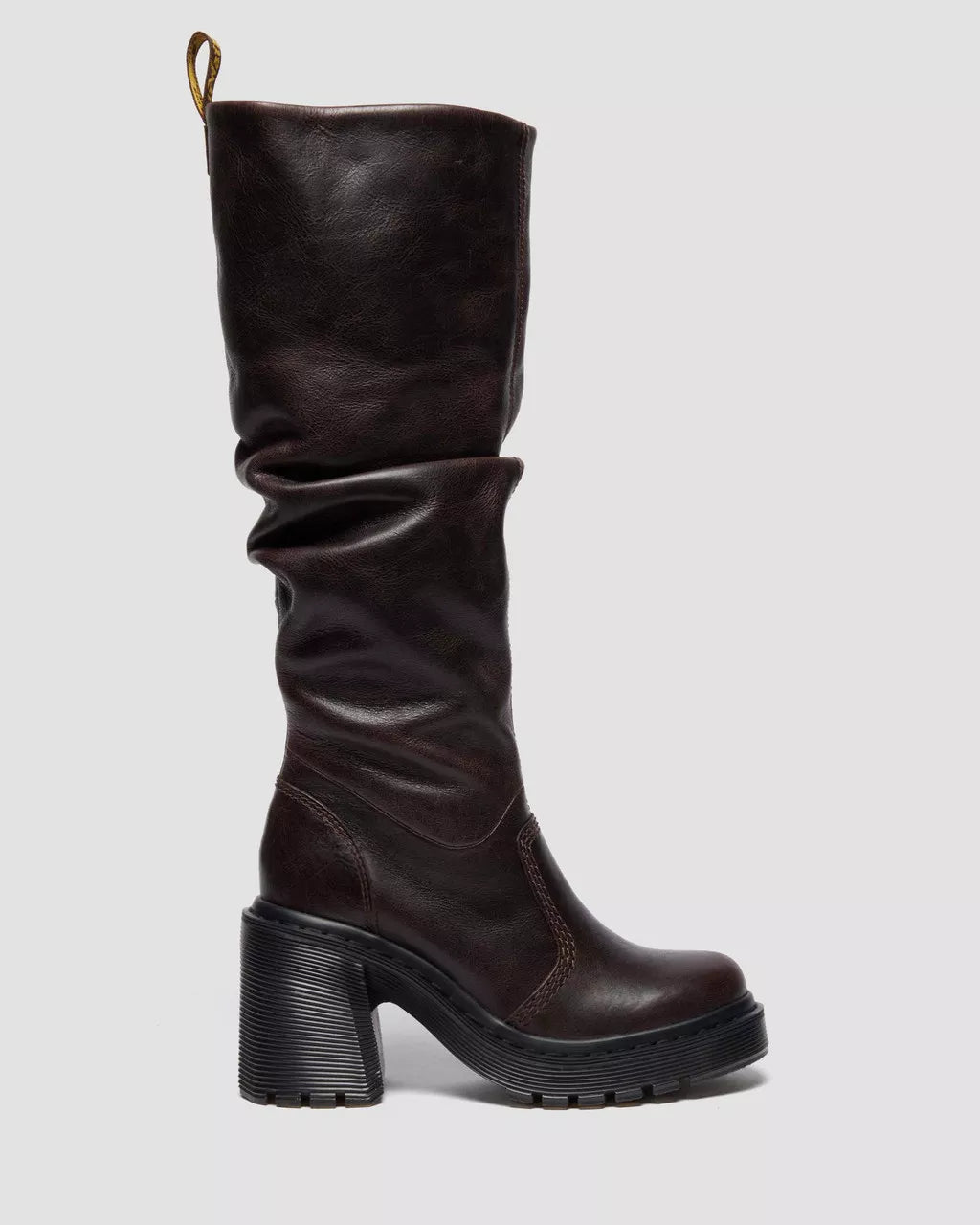 Dr. M.- Kasey Kinsley Leather Knee High Heeled Boots
