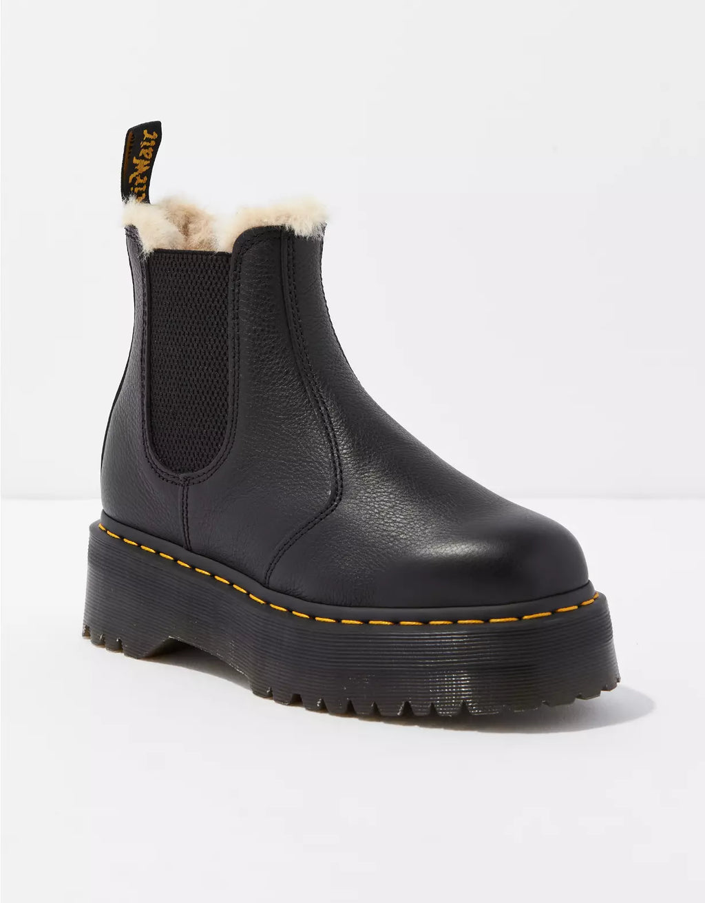 Dr. M.- Women's 2976 Faux Fur-Lined Platform Chelsea Boot