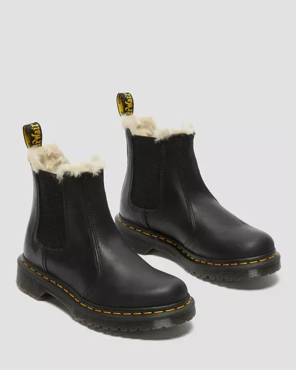 Dr. M. - 2976 Women's Faux Fur Lined Chelsea Boots