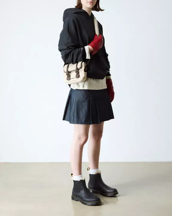 Dr. M. - 2976 Women's Faux Fur Lined Chelsea Boots